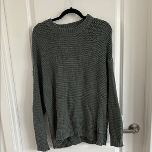 Aerie Green Oversized Women Sweater - MEDIUM